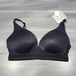 Fine Lines Wire Free Bra 36D Super Soft Convertible Style SO013 Black‎